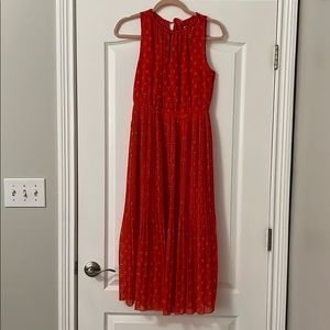 Red dress with hearts